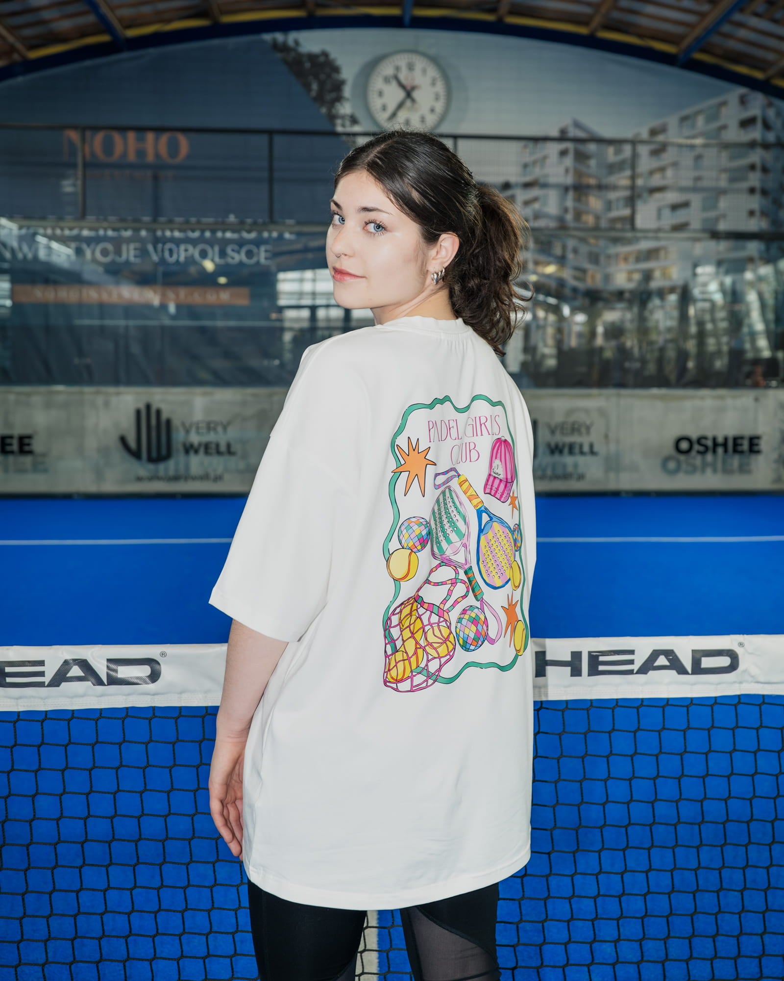 T-shirt Padel Girls Club White