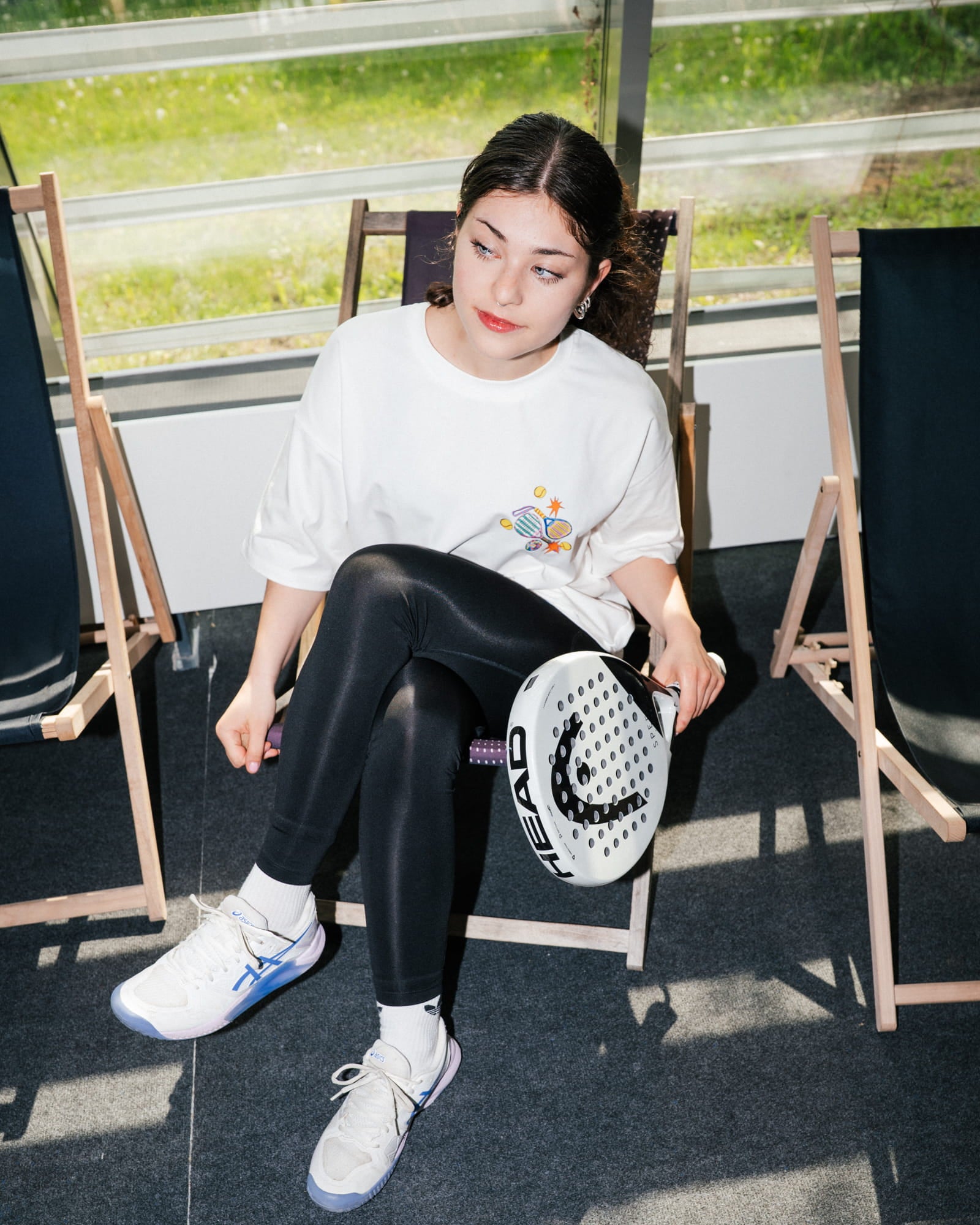 T-shirt Padel Girls Club White