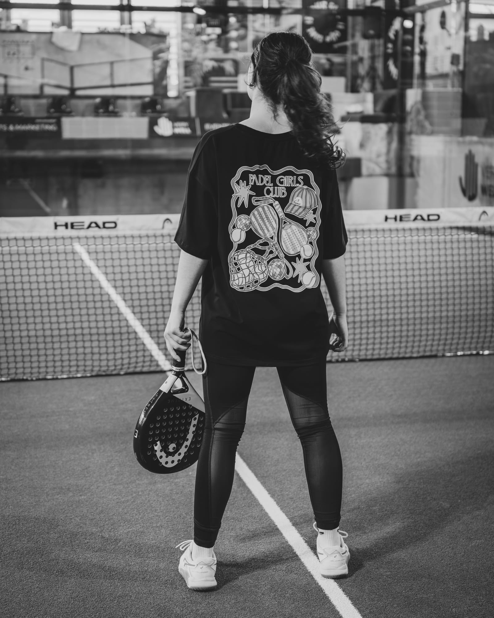 T-shirt Padel Girls Black