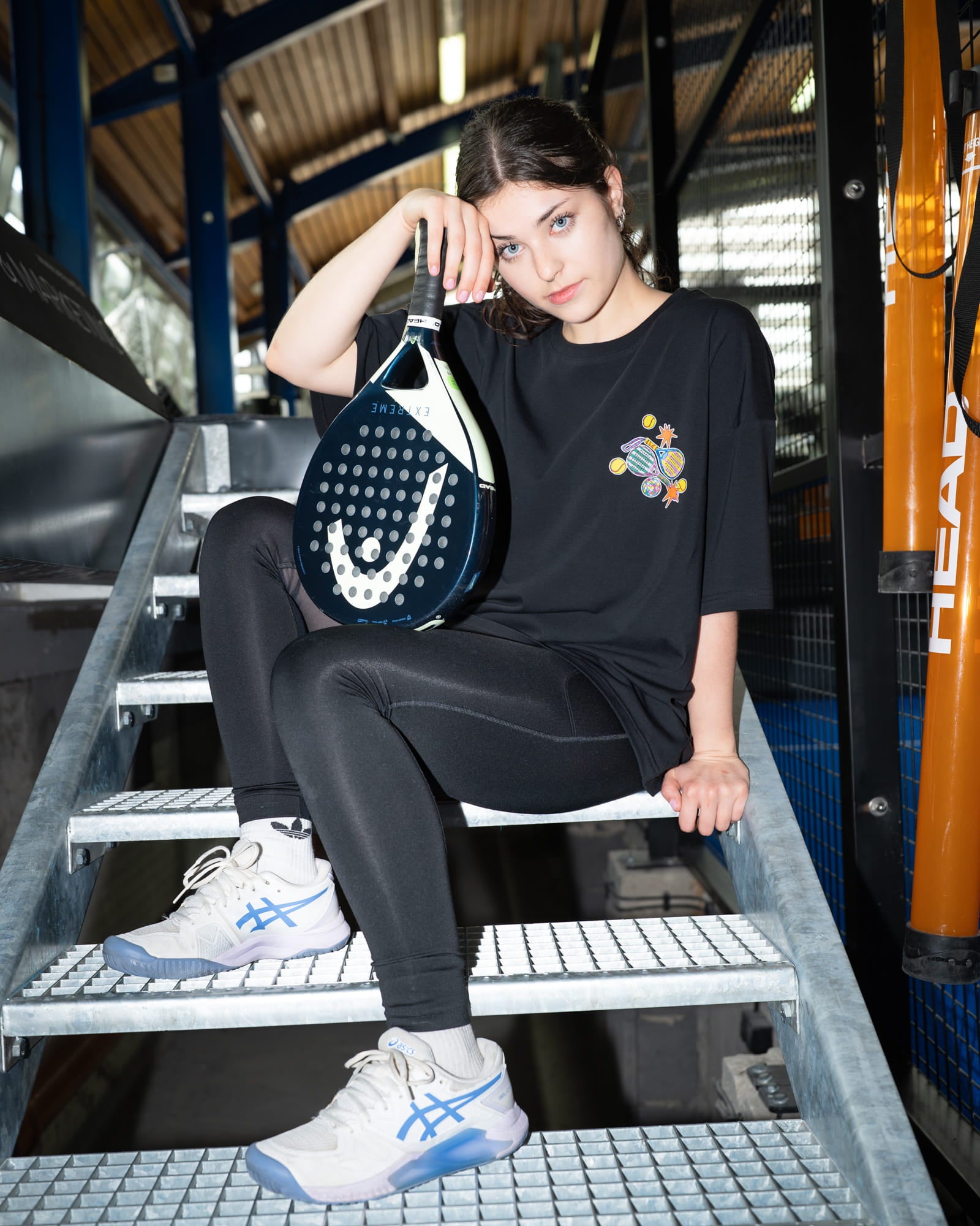 T-shirt Padel Girls Black