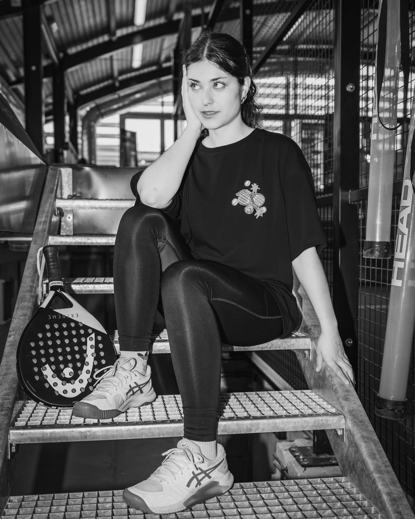 T-shirt Padel Girls Black