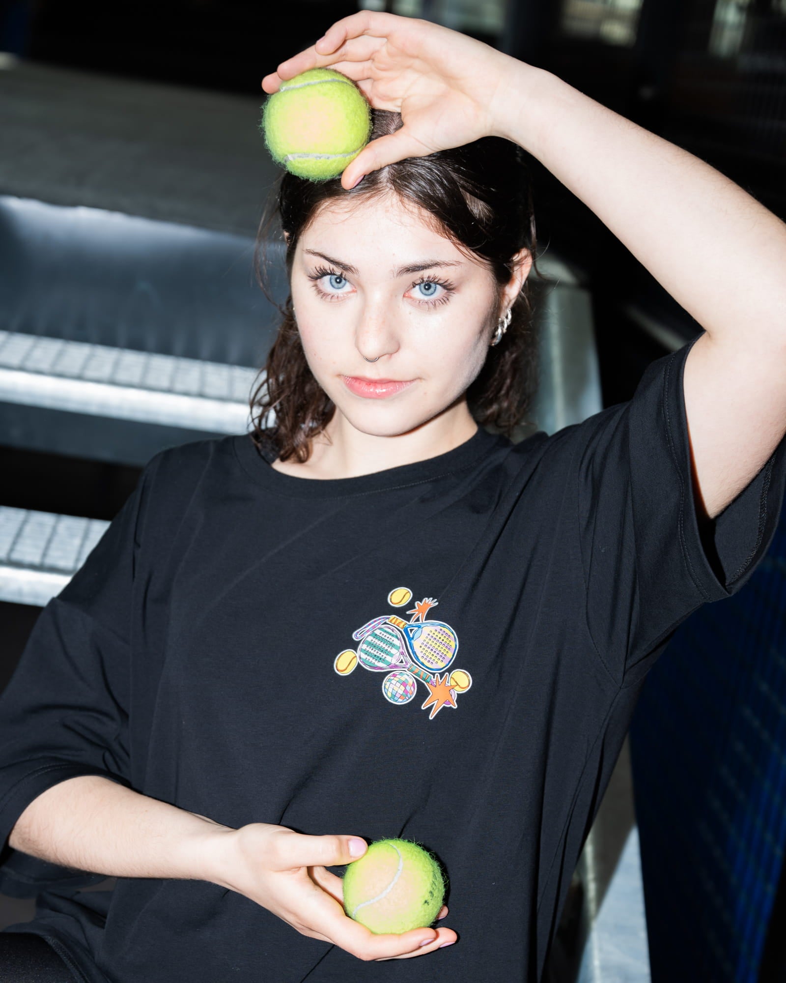 T-shirt Padel Girls Black